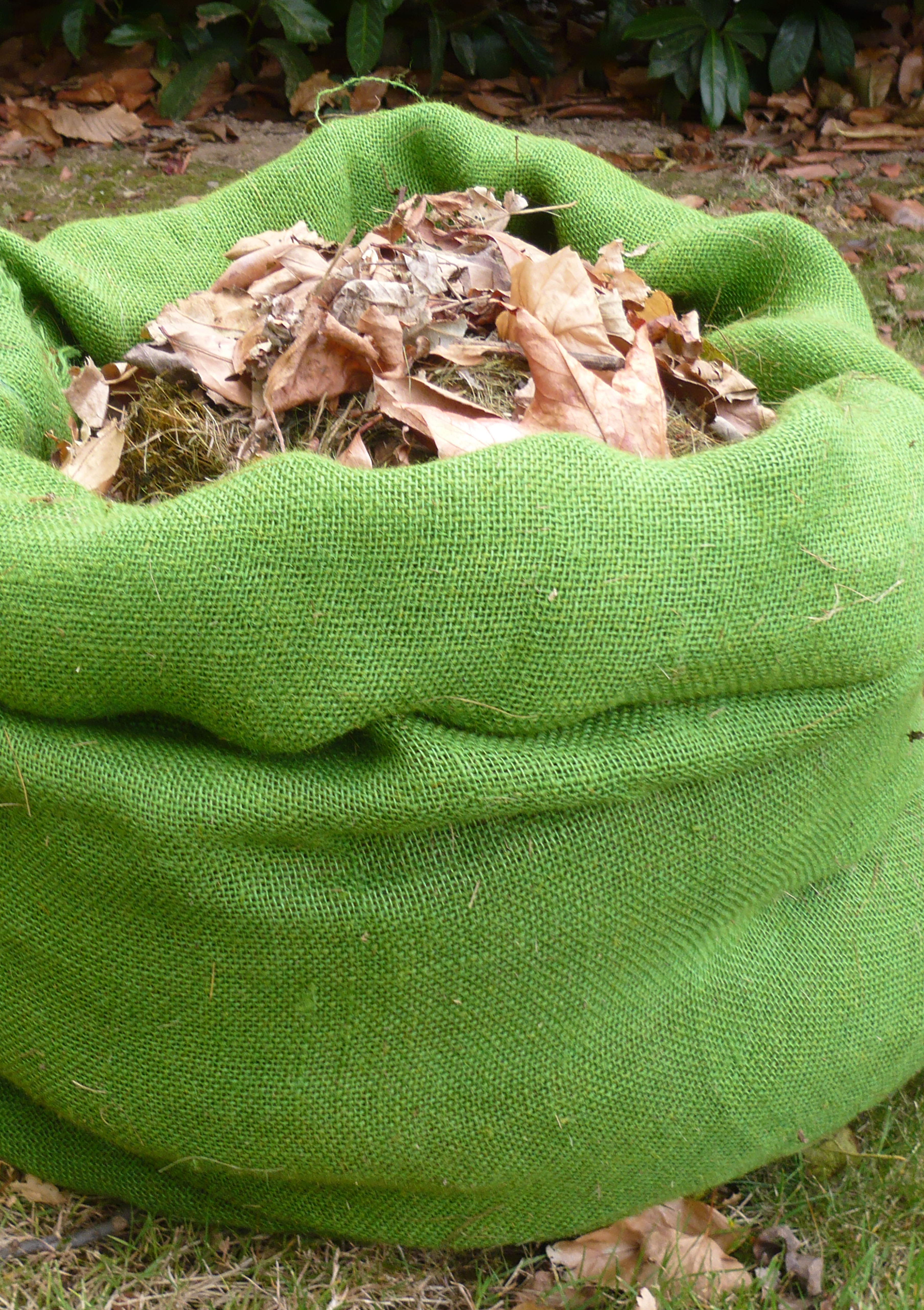 Sac déchets verts et organiques - 110 L - Jute - vert